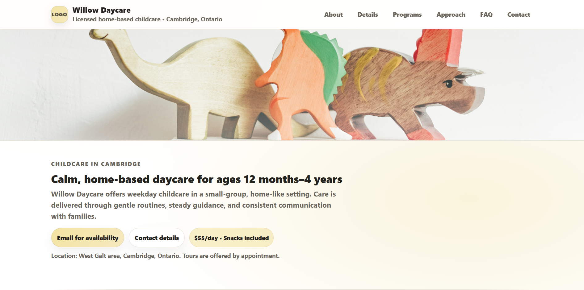 Willow template preview